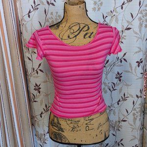 Southend Pink Striped Shirt, Size: S.